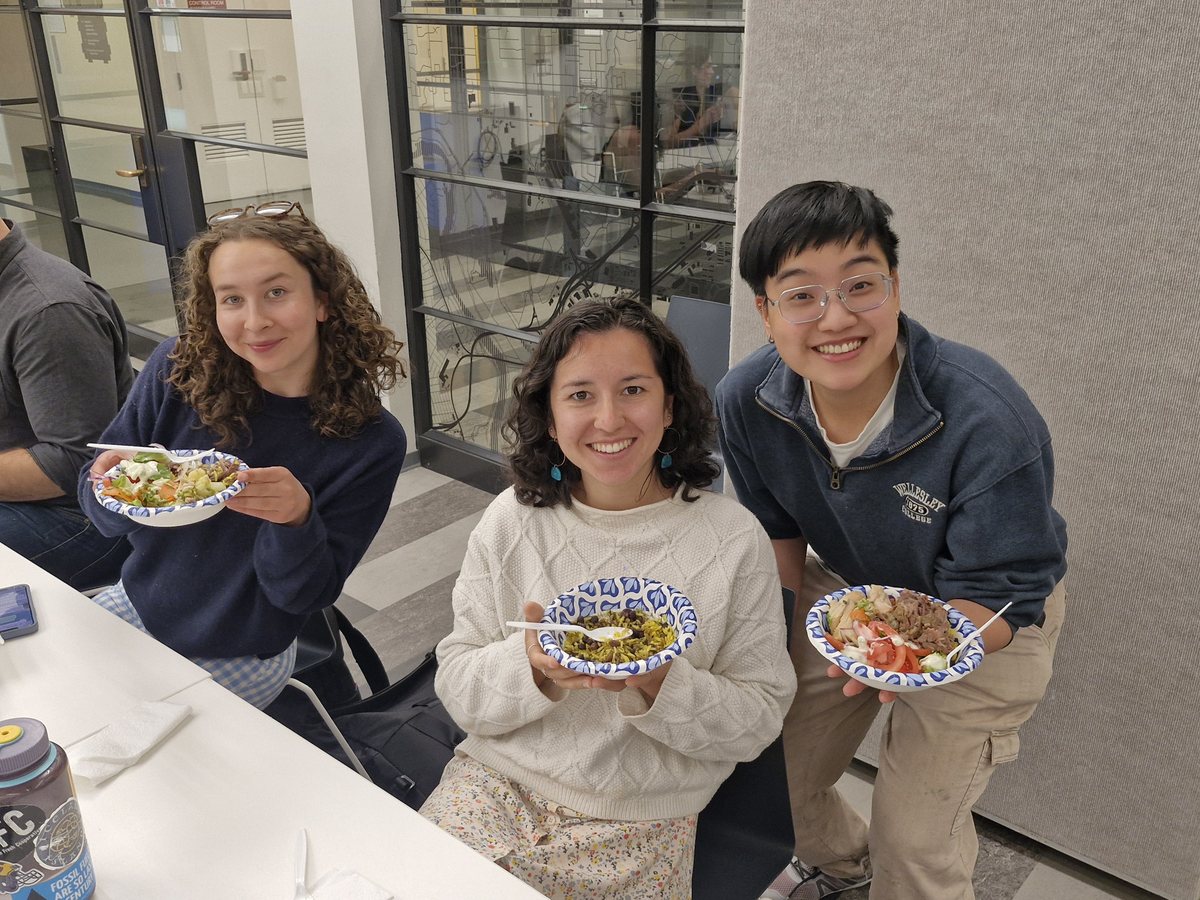 Students with their plates at the inaugural Territorio lunch